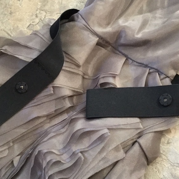 New white Vera Wang David’s bridal gray dress 2 - Picture 5 of 8